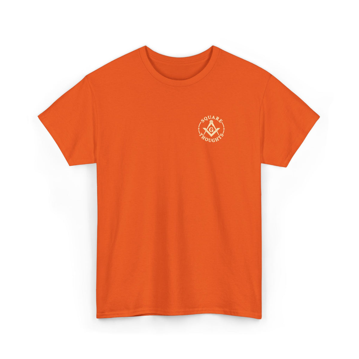 Square Thoughts Orange Tee