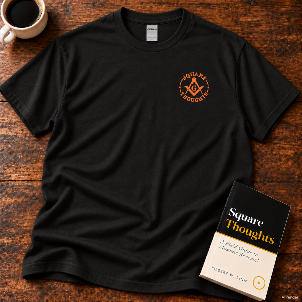 Square Thoughts Black Tee