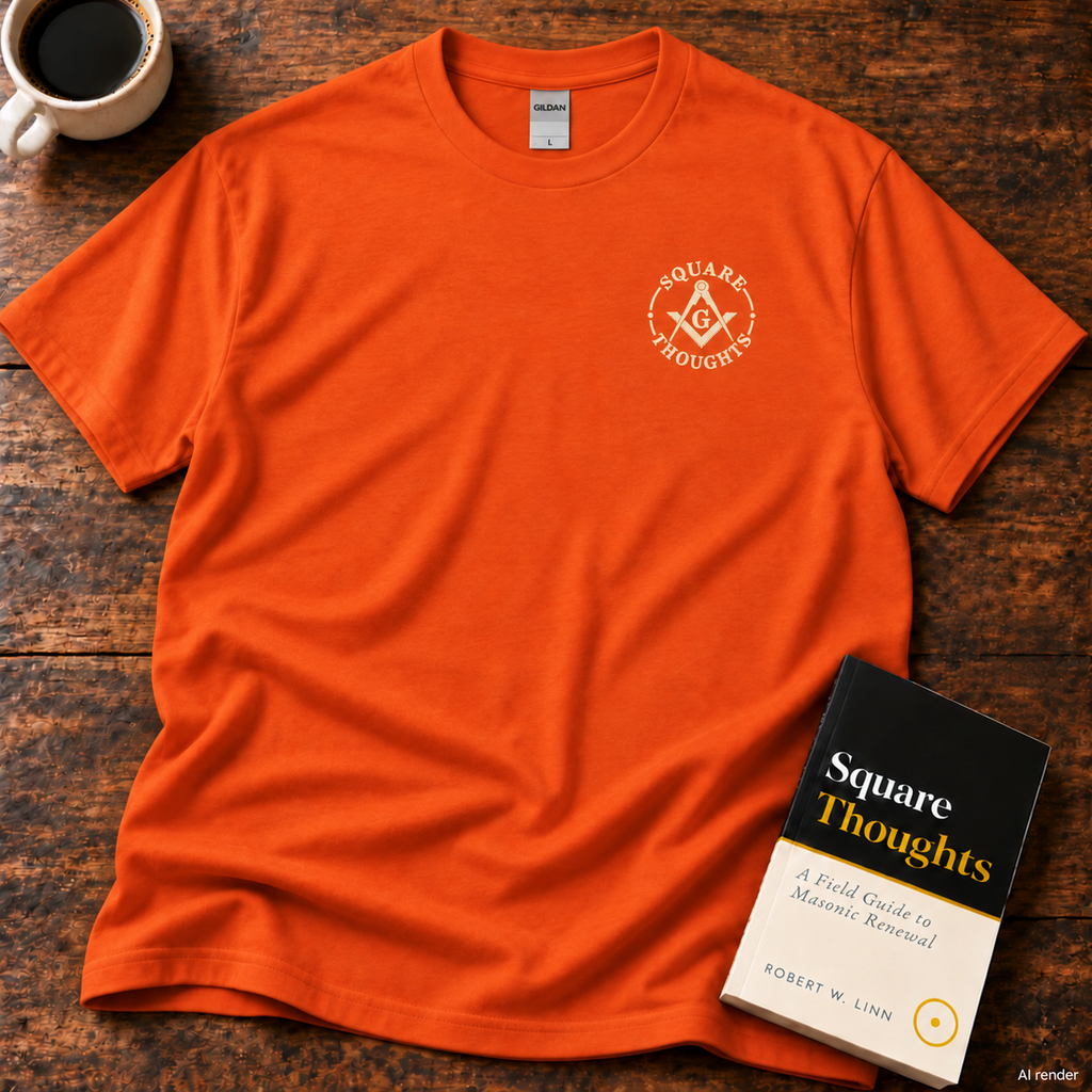 Square Thoughts Orange Tee
