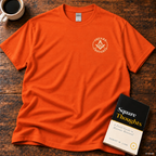 Square Thoughts Orange Tee