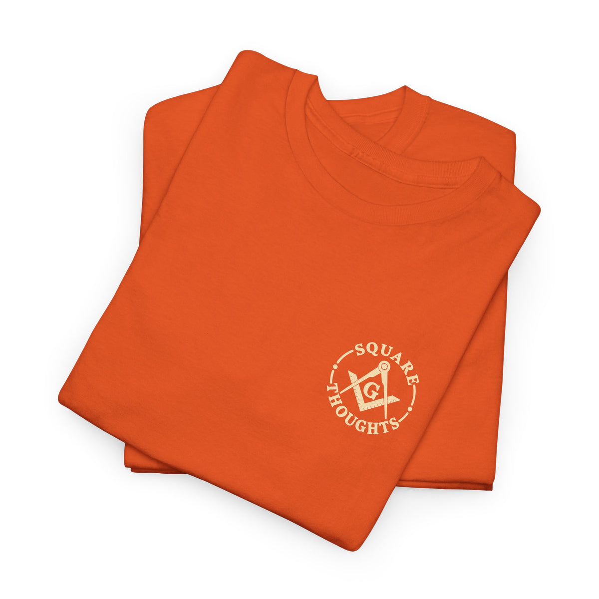 Square Thoughts Orange Tee