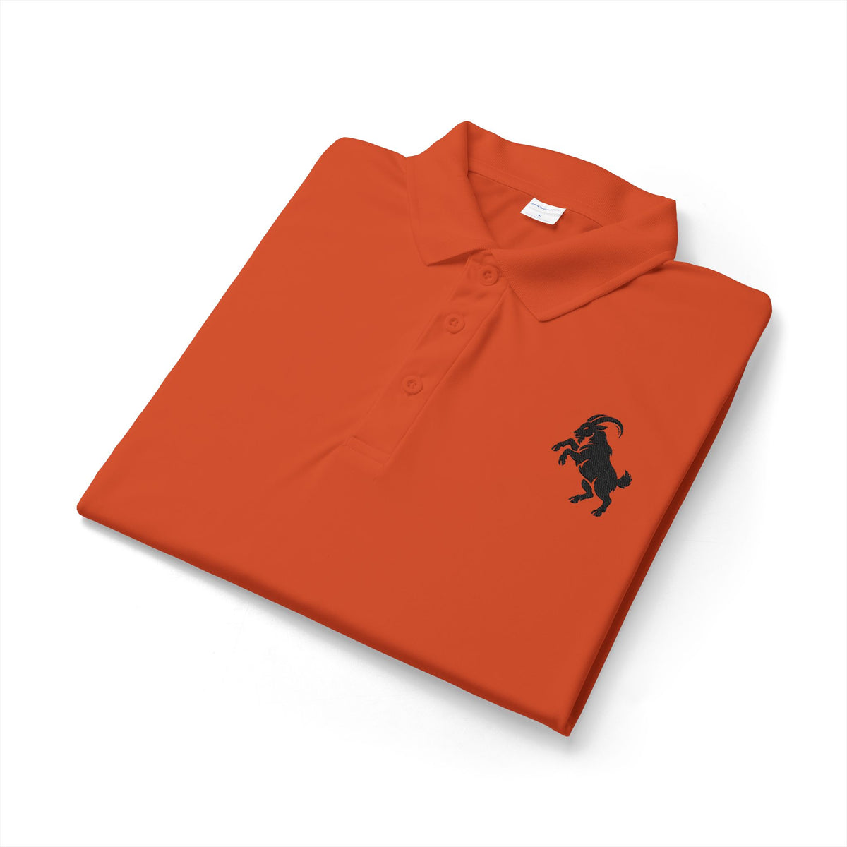 Plain Goat | Orange Performance Polo